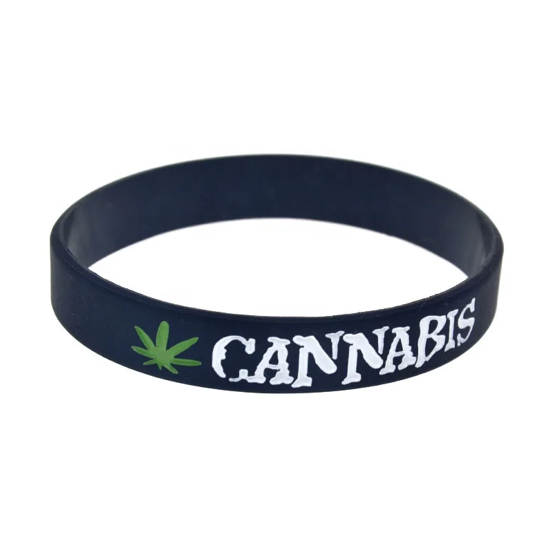 

50PCS Printed The Jamaica Weeds Reggae Silicone Wristband