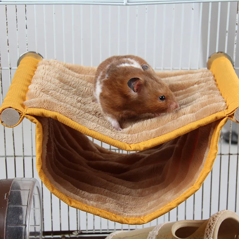 

Hammock hamster nest double layer honey colugo nest warm toy nap nest pet supplies wholesale, Picture