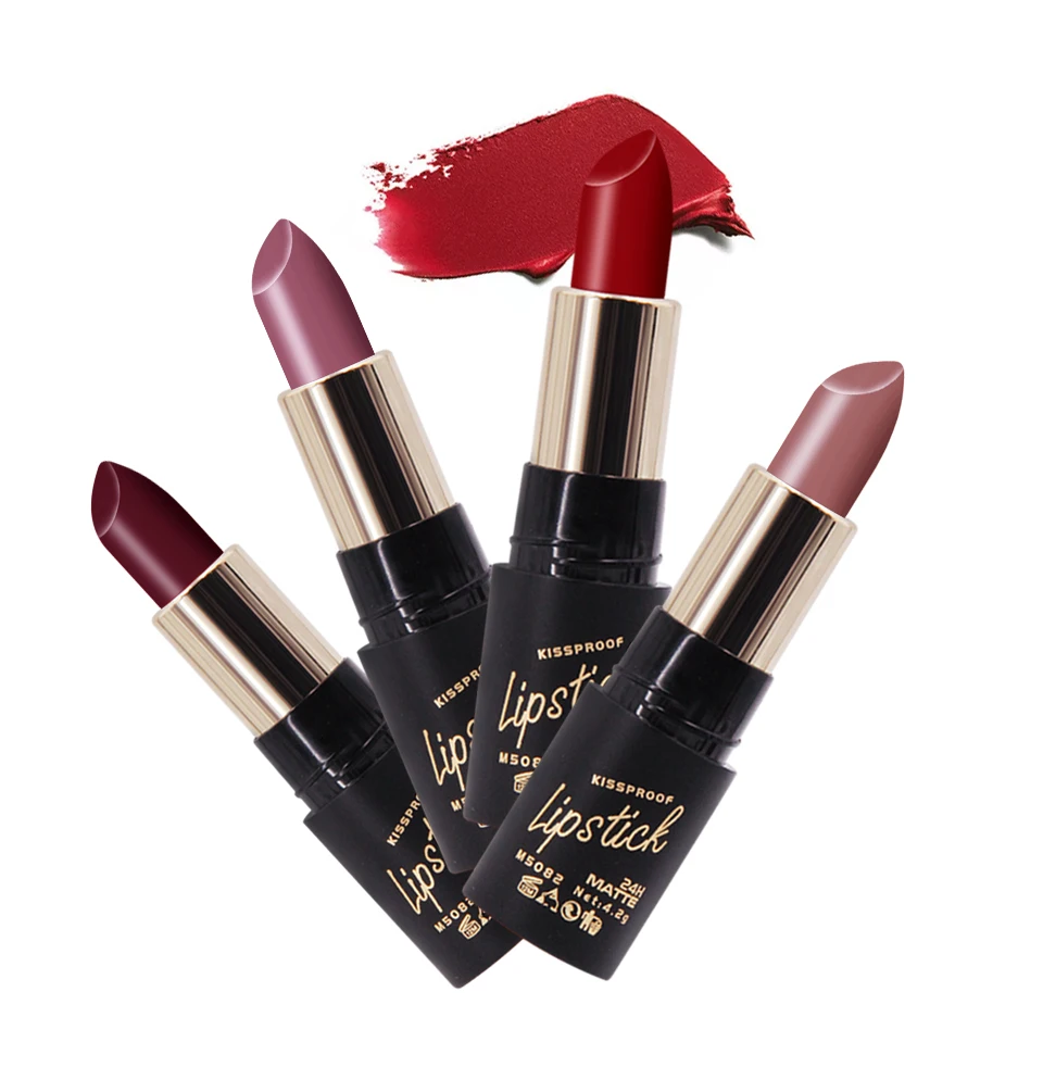 

Wholesale in stock women luxury waterproof sexy matte velvet lipstick