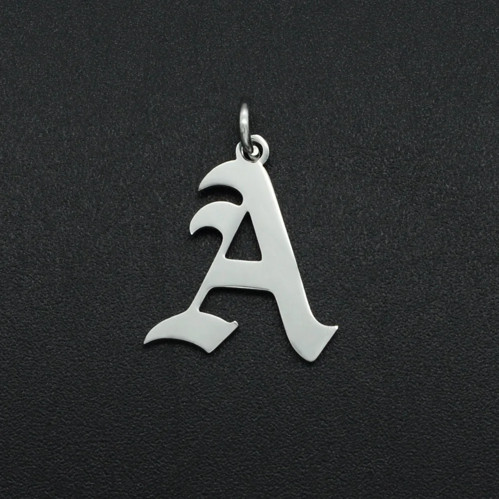 

Hot Selling English Letter Pendant Female Fashion Stainless Ornament Accessories Diy 26 Letters Pendant