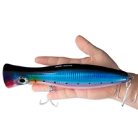 

Fulljion fishing lure 20/16/12cm 150/83/43g big popper hard lure for fishing bass fishing tackle musted hook