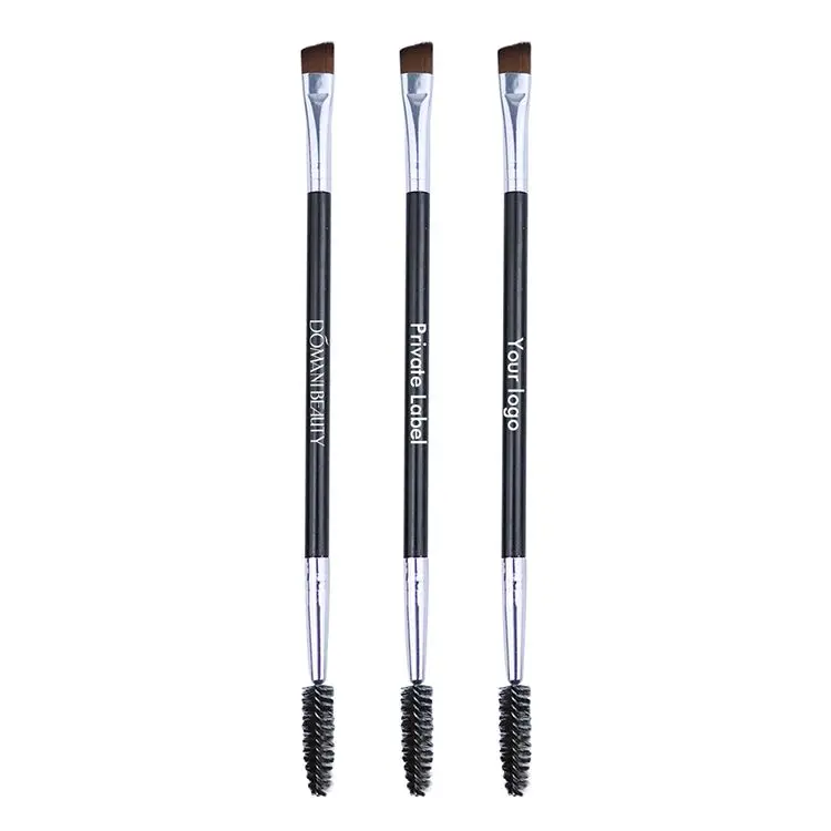 

Low Moq Double-headed Eyebrowbrush Private Label Brushes Print Your Own Logo Single Black Eyebrow Brush