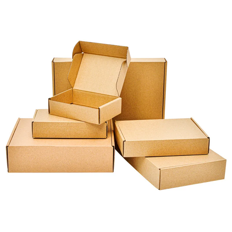 

Eco Friendly Printing Logo Kraft 7x5x2 Shipping Mailer Box Custom Corrugated Carton Boxes Packaging