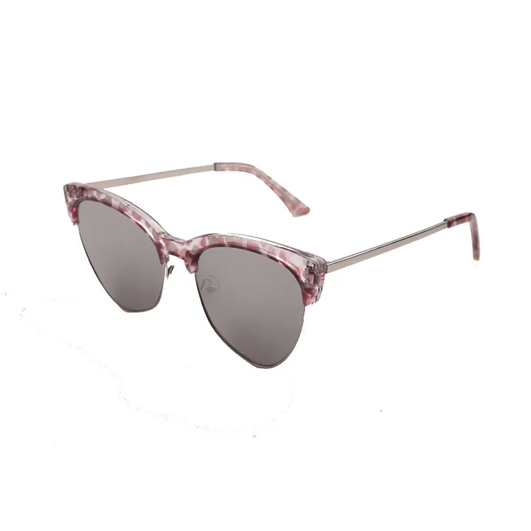 

2021 Hot Sale Fashion High Quality Metal Fashion Women Shades Half Frame Sunglasses