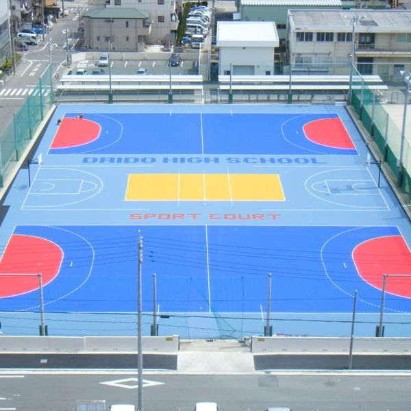 

2022 outdoor sports leisure customized 20x40m handball court handball pitch pp material flooring tiles with top quality