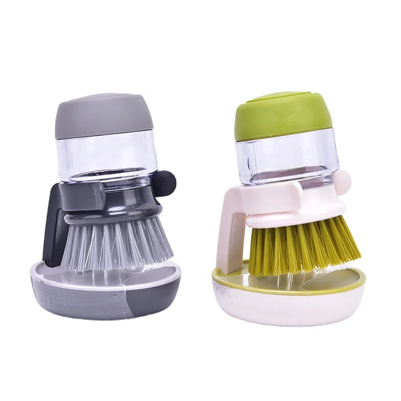 

Household Kitchen Washing Liquid Dish Brush Soap Pot Utensils with Dispenser Cleaning bathroom cleaning tools