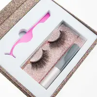 

Factory price 3D silk lashes private label eyeliner false eye lash magnetic eyelashes