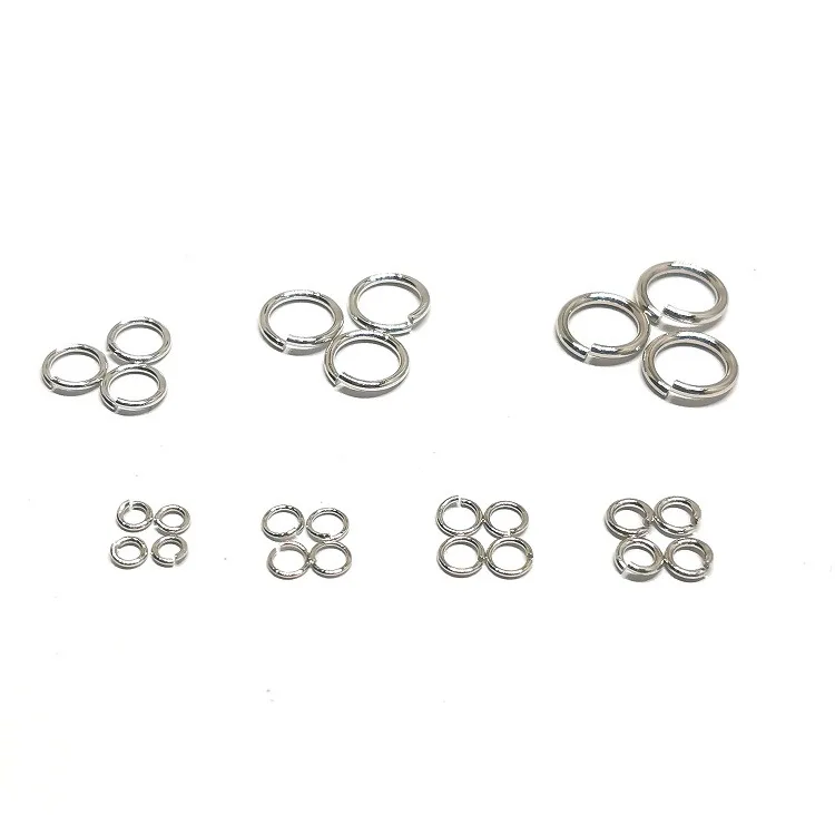 

Jewelry Finding Making 925 sterling silver ring white gold jump rings For Necklace Pins Connectors jump ring
