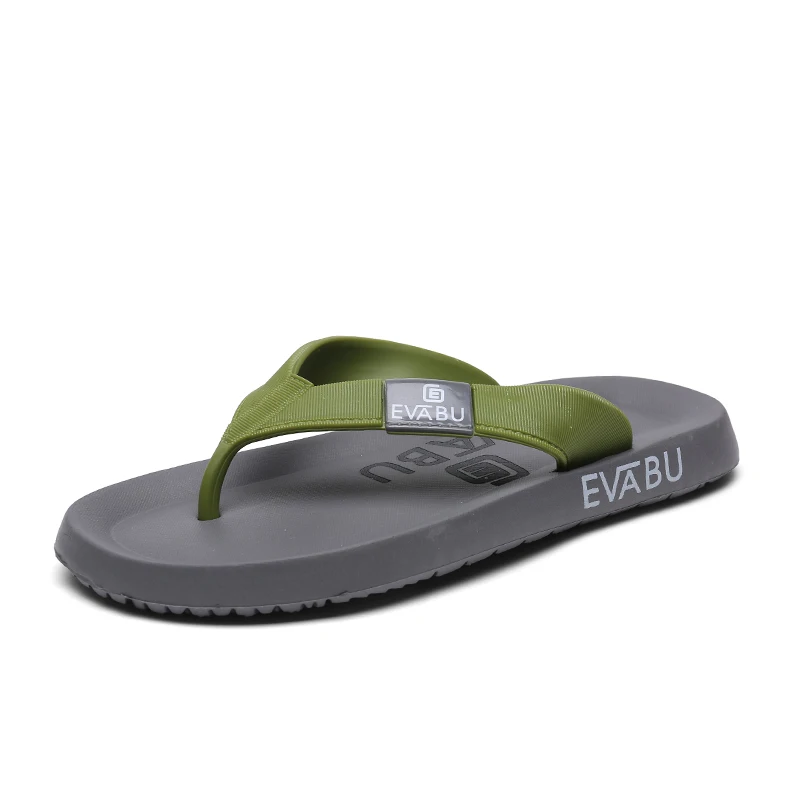 

Wholesale New Design Summer Beach Flip Flops For Men Cheap Rubber Men Flat Slippers