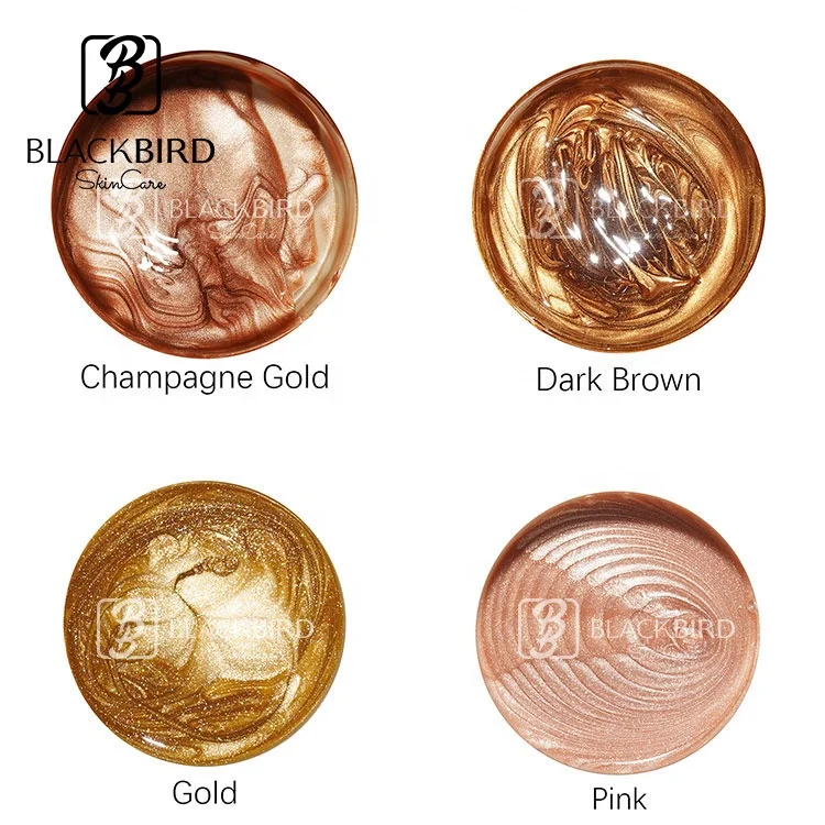 
Private Label Wholesale Highlighter Bronzer Shimmering Body Cream Best Selling Long Lasting Rose Gold Highlighter Lotion 