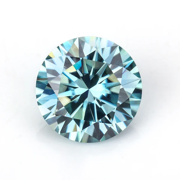 

Starsgem 5.5mm Round Brilliant Cut Synthetic Loose Moissanite wholesale moissanite blue