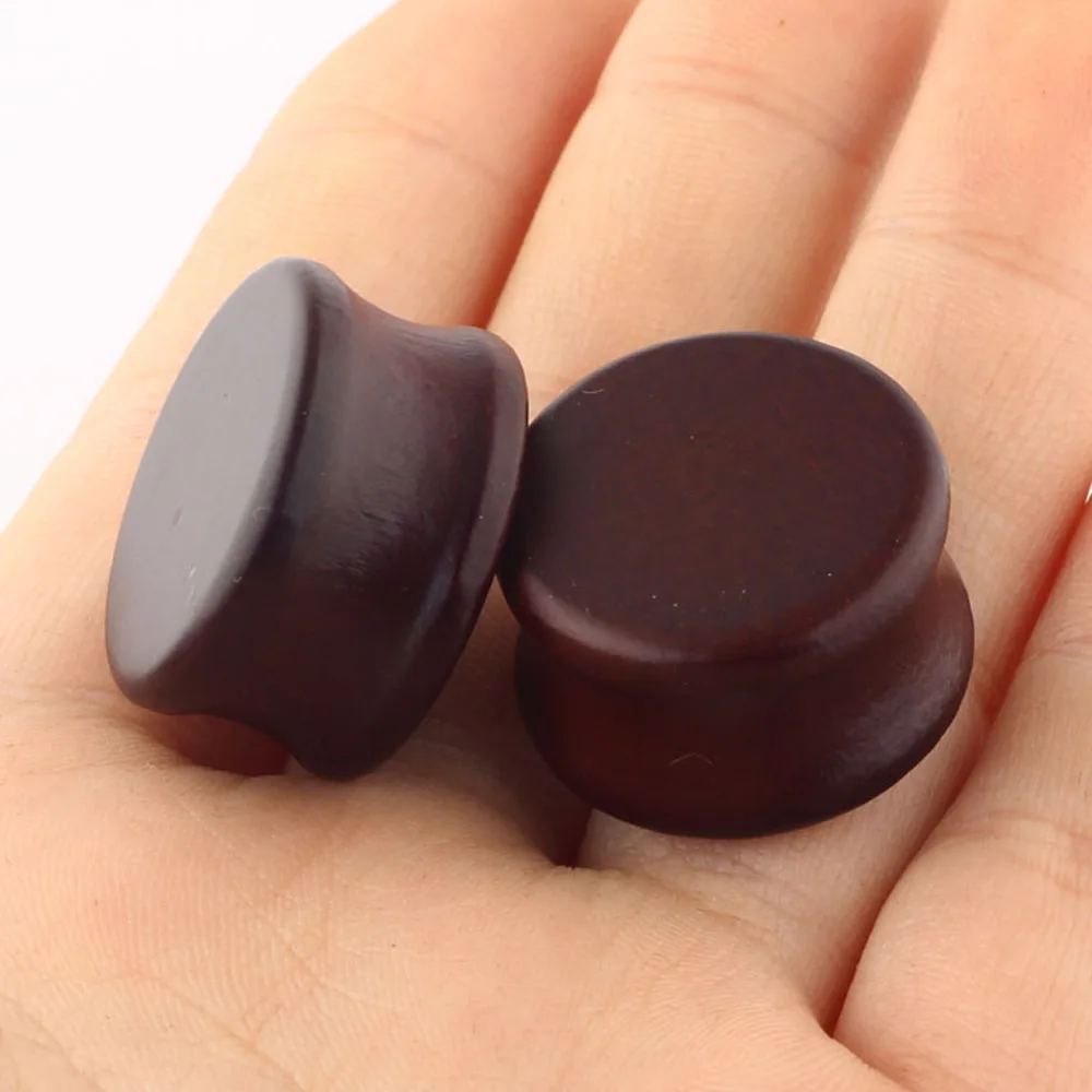 

Wood Plugs and Tunnels Ear Expander Plug Natural Wooden Gauges Earring Lobe Stretchering Body Jewelry Piercing Mix Sizes 20pcs