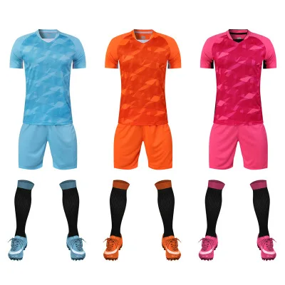 

High-end custom football jersey set DIY digital printing plain football jersey, Picture shows