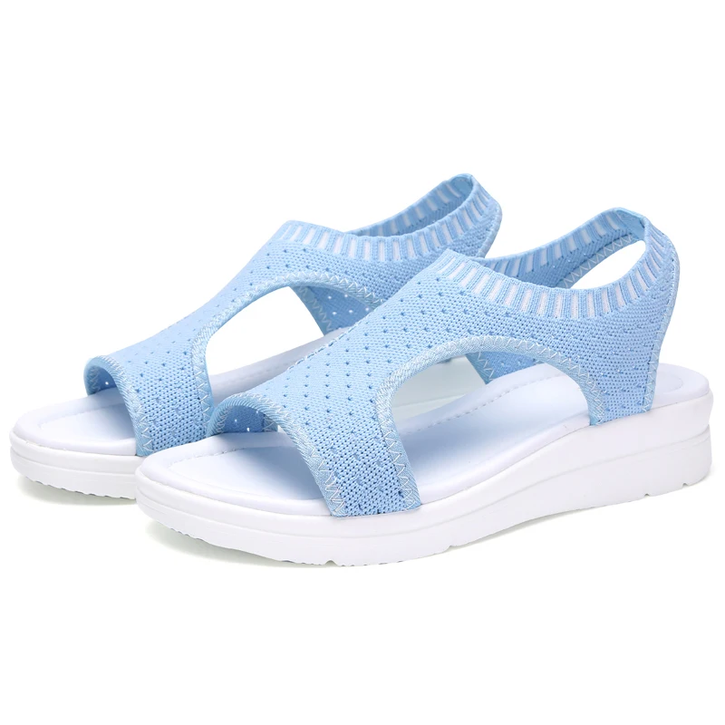 

Amazon hot selling open toe slippers shoes for female PU lining platform anti-slippery women sandals, White/black/blue/grey/green