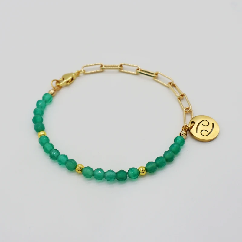 

fashion hot selling bohemia colorful green avenurine natural stone bracelets gold plating brass beads bracelet
