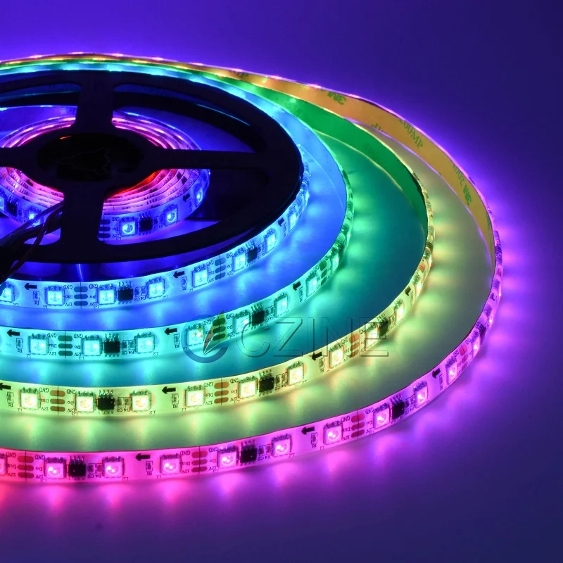 Amazon Hot Sales Ws2811 Addressable Full Color New Smd 5050 Rgb Led Strip Sets With Led Connector