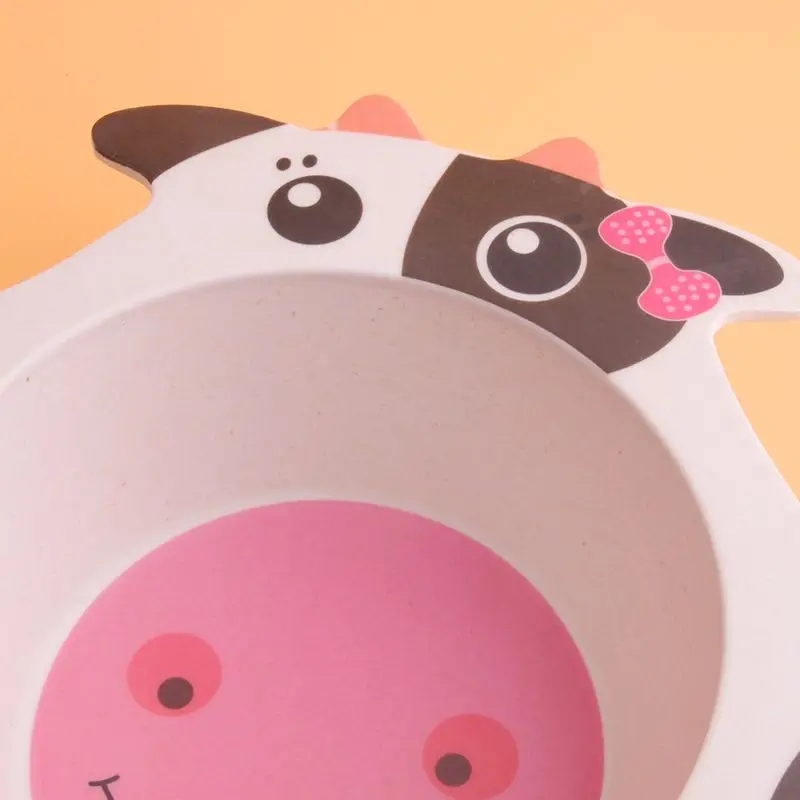 

China OEM factory wholesale bamboo fiber tableware baby children cartoon cute food bowl variety