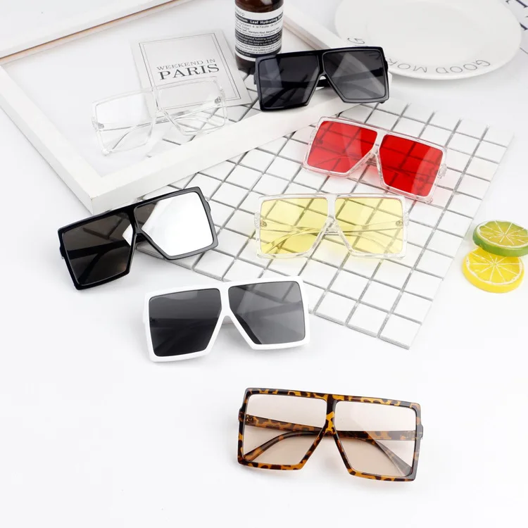 
2020 new arrivals Vintage Retro Square Oversized PC Frame Classic Children Kids Shades Sunglasses Wholesale 
