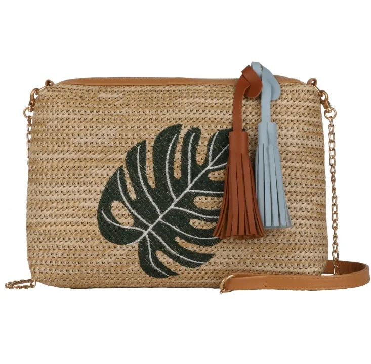 

Wholesale Vietnam Factory Handmade 100%natural seagrass straw bag sea grass summer beach Straw bags