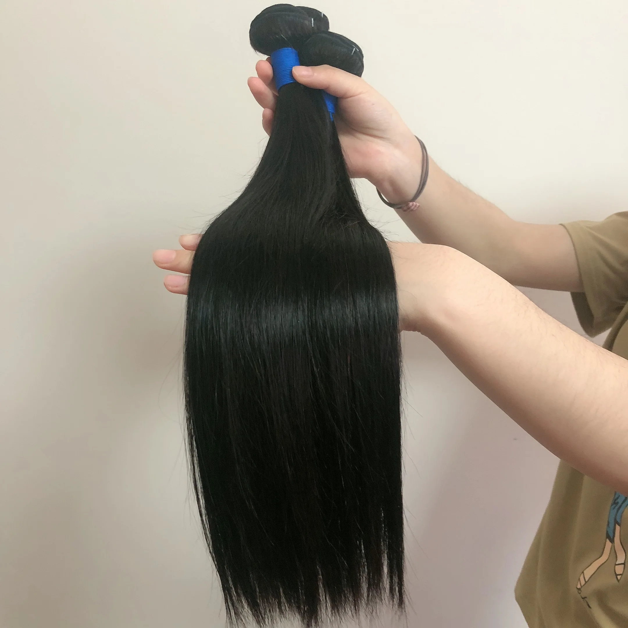 

Factory Price Mink Human Hair Vendor Double Weft Bundles, h&m hair me Straight Extension Brazilian Braiding Hair