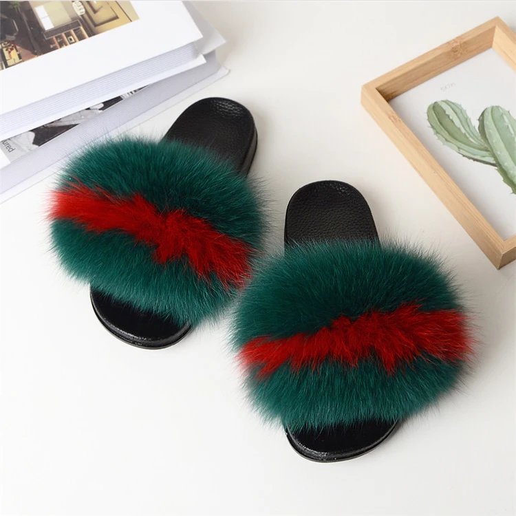 

Sell Price Fur Slides Fur Sandals For Women And Ladies, Customized color