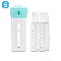 

Travel Bottles Set, 4-in-1 Lotion Shampoo Gel Travel Dispenser Portable Leakproof Rotatable Bottles, Refillable Travel kits