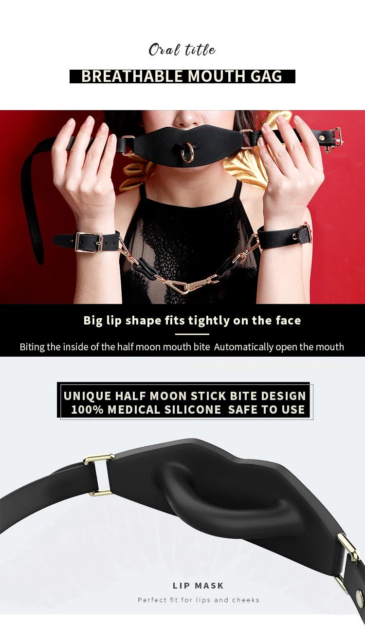 Medical silicone SM Toys Fetish Adult Bondage Restraints Kit gift set for couple