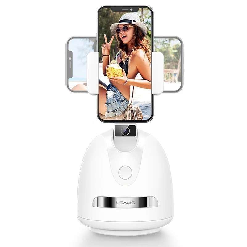 

Wholesale High Quality Face Tracking Phone Holder Socket USAMS US-ZB239 Smart Robot Follower Anti-Shake Stabilizer