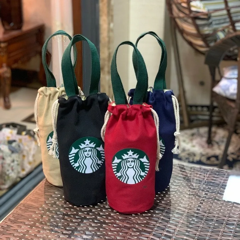 

2020 New Style Water Cup Bag Mini Canvas Fashion Handbag Portable Stewing Beaker Bag Stewing Kettle Protective Cover Mother Flap