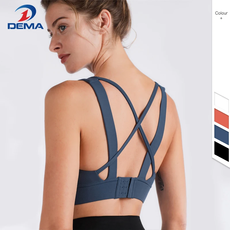 

Factory price custom logo women sports yoga gym bra top