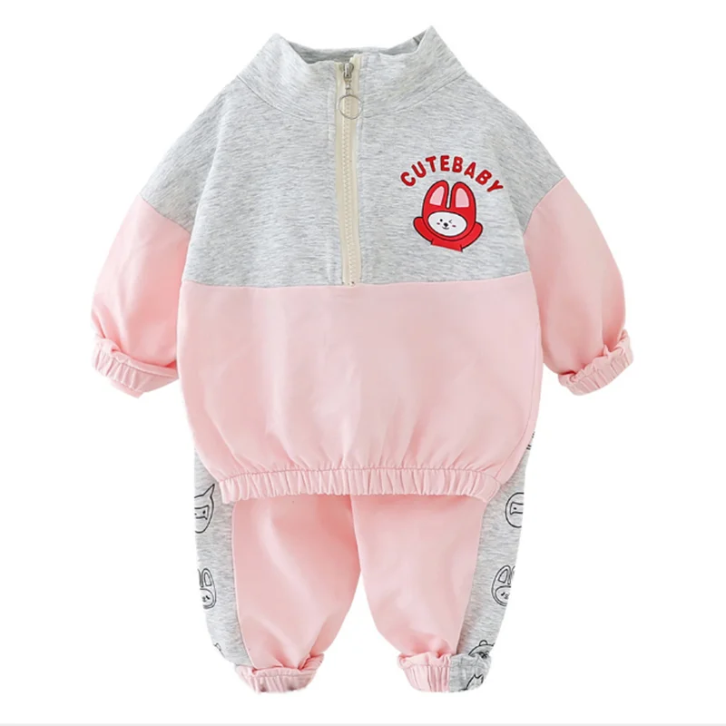 

2020 Spring Girls Cartoon Bear Cute Clothes Suit Fashion Girls Treasure Suit Korean Children's New Style Kids Cheap Clothes, Picture