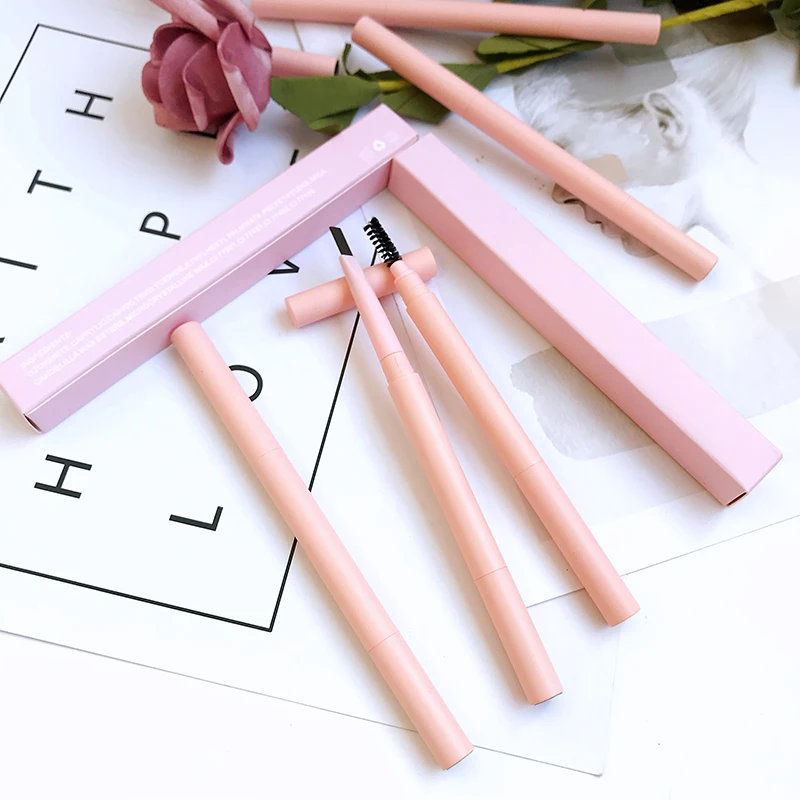 

Customize logo pink makeup waterproof brow pencil private label eyebrow