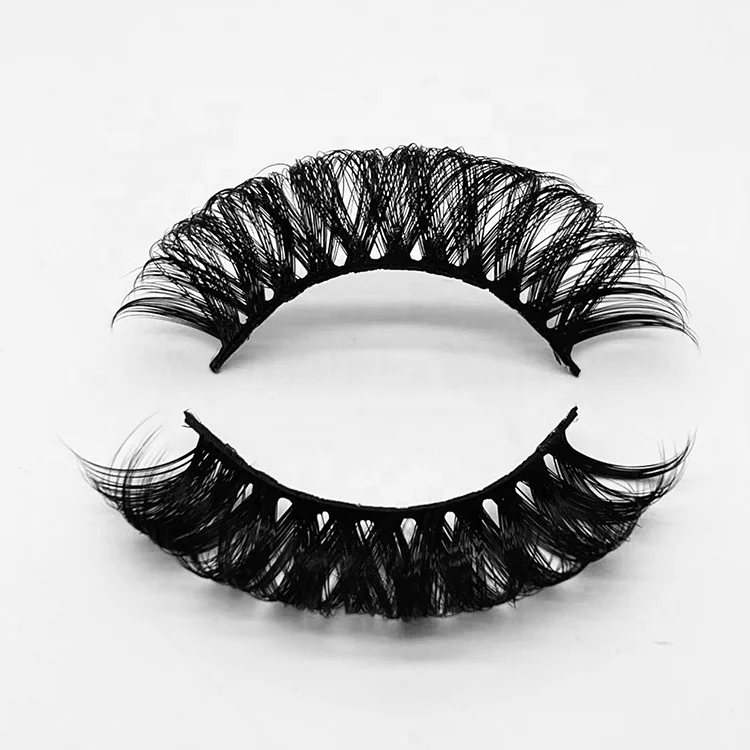 

Hot Sale Russian Strip 3D Faux Mink Eyelashes New Style Russian Deep Curl Lashes Wholesale, Black