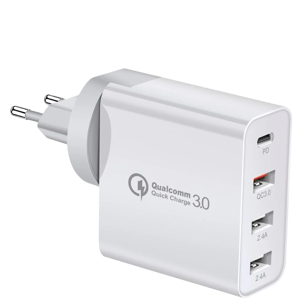 

48W Quick Charger Type C USB PD Charger for Samsung S20 for iPhone 12 11 XS Max iPad Pro Huawei QC3.0 Fast Wall Charger Adapter
