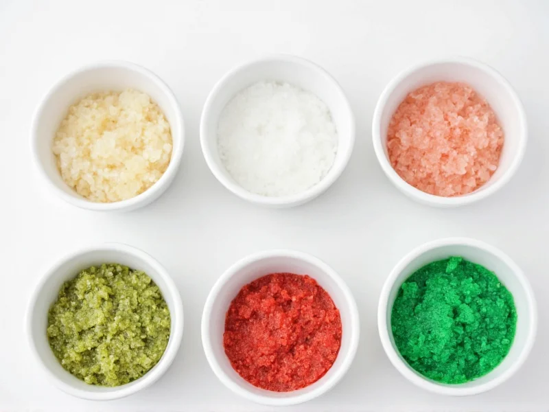 Customized sugar scrub variations in small bowls