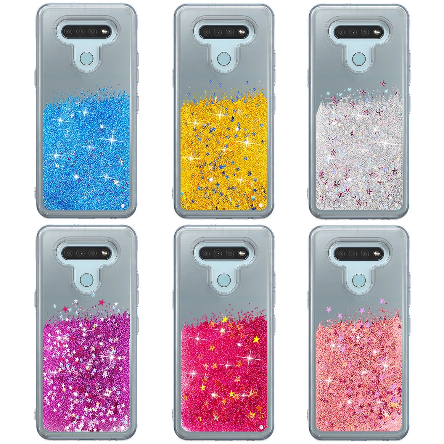 

For LG K51 Quicksand Case, Hot Selling Lady Liquid Paillette Fashion Grip Drop Resistant Mobile Back Case for LG K51 Stylo 6, Multi colors