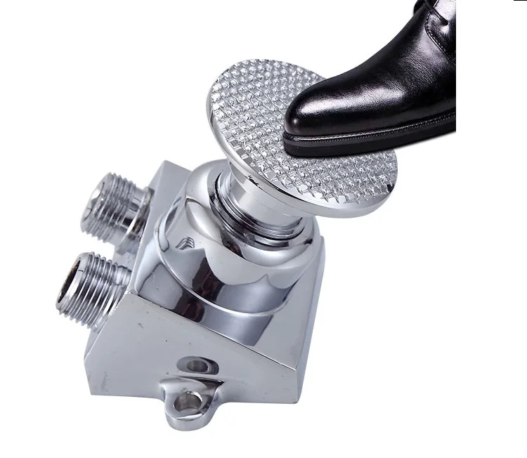 Brass Foot Operated Foot Pedal Taps Pedal Touchless Basin Faucets