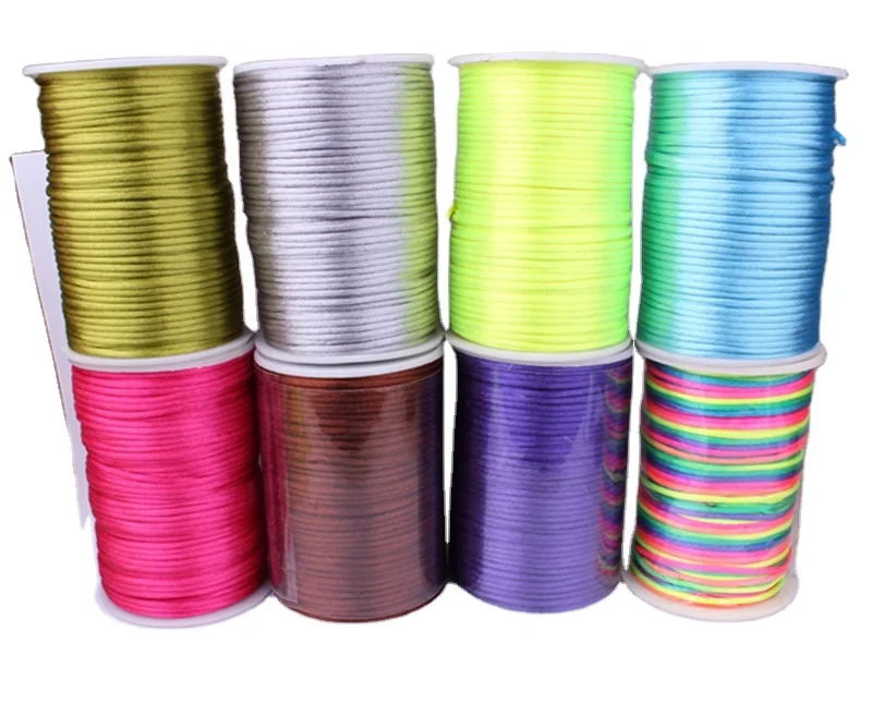 

MYSURE 100m hair string 2mm braiding hair cord for dreadlocks braidin gold strings stretchable braiding hair stringe, Rainbow color for choice