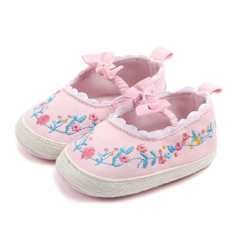 

wholesale infant baby prewalker first walk spring autumn new design 0-1 year baby girls casual footwear shoes soft sole shoes