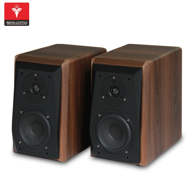 

2020 New style hifi audio system speaker bookshelf, Wood color