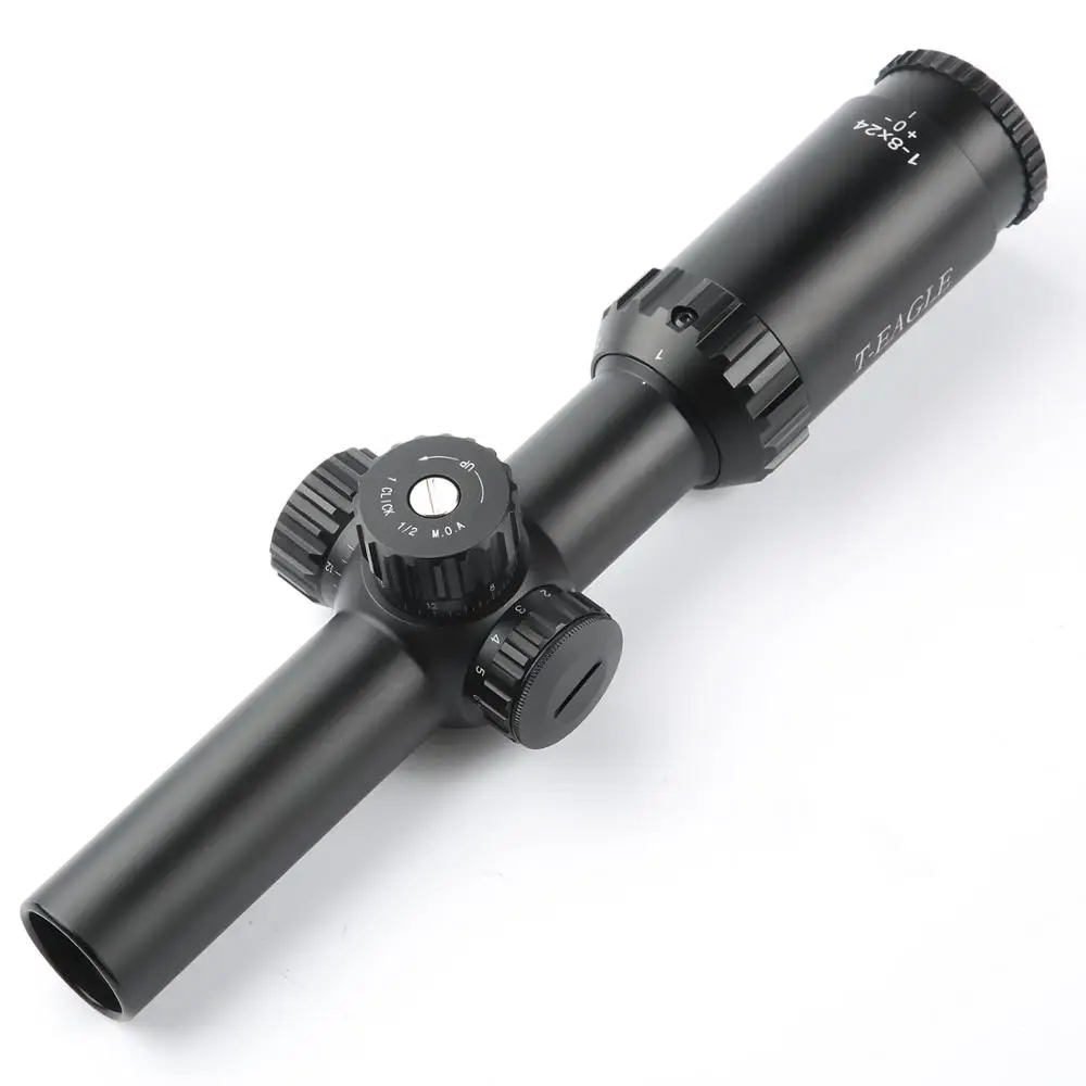 

T-Eagle MR 1-8x24 IR Tactical RiflesScope for Airgun Outdoor Hunting Optics Sight Illuminate Riflescope for Airgun Hunting, Black