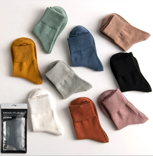 

holesale 2021 high quality winter cotton socks women socks