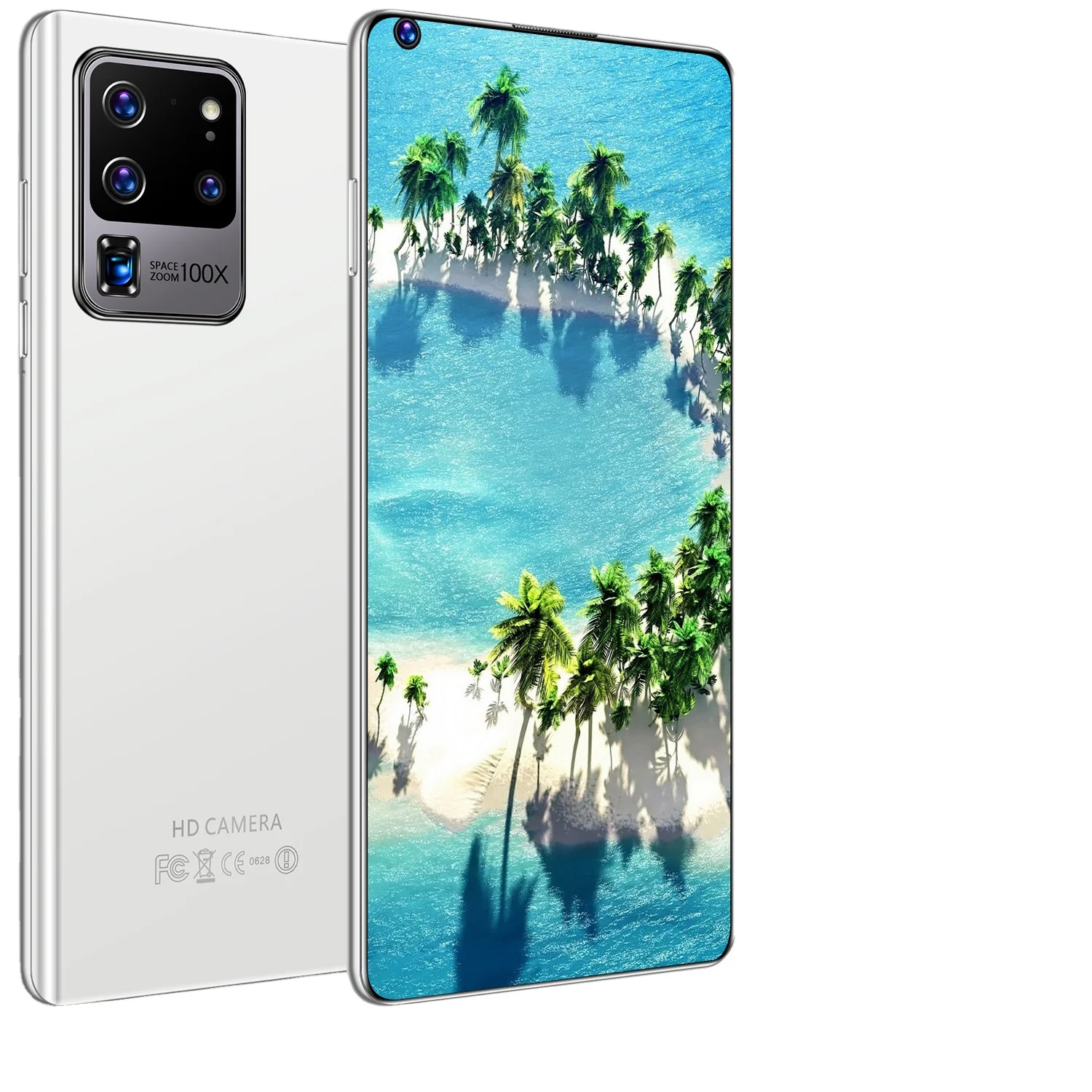 

cheap big screen android phone 7.3inch 8GB+512GB two sim card Custom S21+ mobile phones 5g