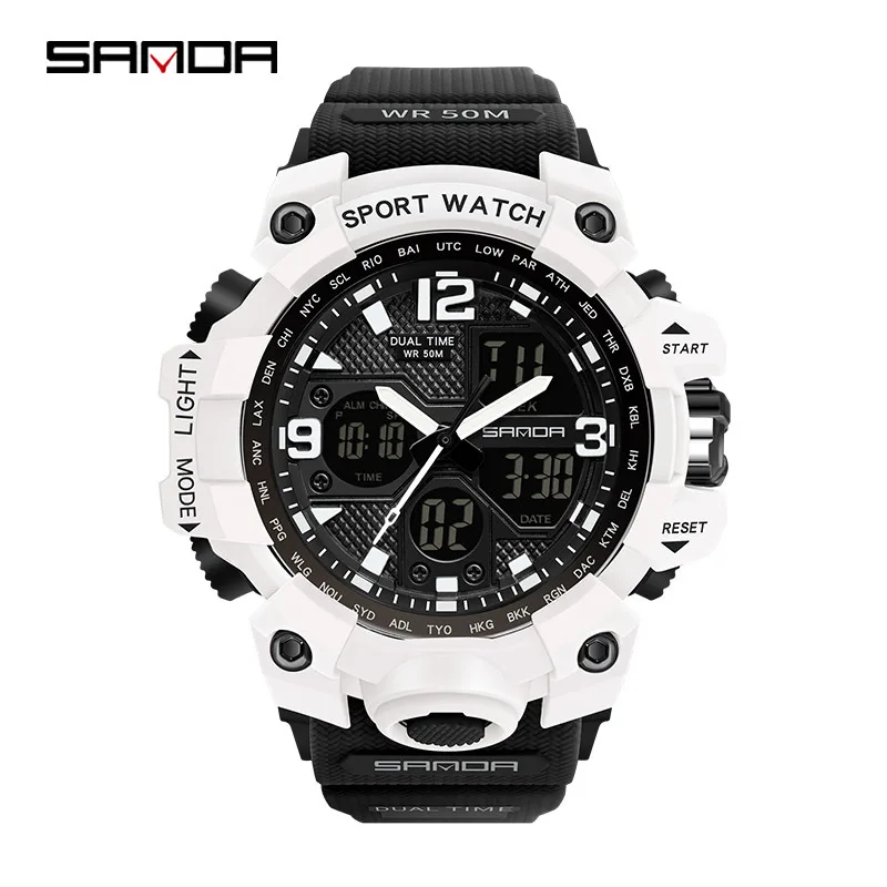 

2021 new fashion personality simple fashion leisure outdoor waterproof men's and women's digital watch