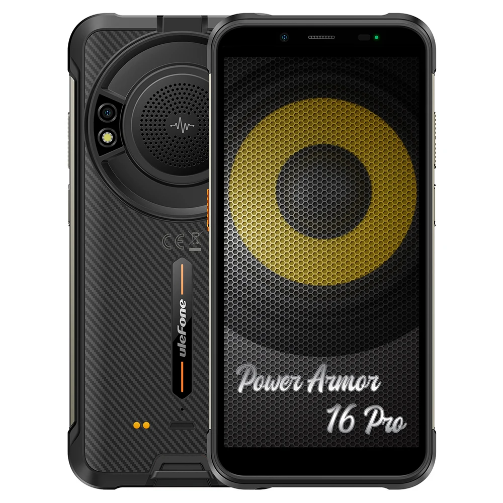 

Ulefone Power Armor 16 PRO Rugged Waterproof Smartphone Android12 9600mAH 4GB+64GB Nfc 5.93inch 4g Lte Mobile