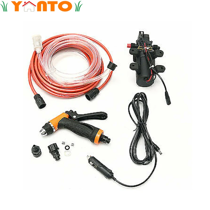 

12V Portable Electric Car Washer 65W High Pressure Car Auto Wash Pump Set