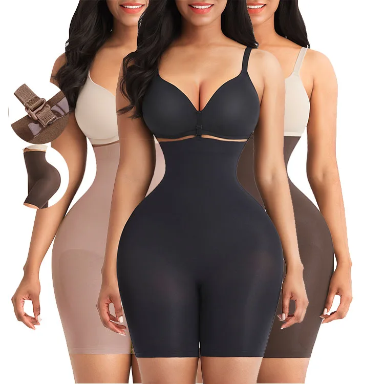 

Good Quality Seamless Shapewear Abdominal Compression Seamless Women's Shapers Tummy Control Butt Lifter Shaper, Black, nude