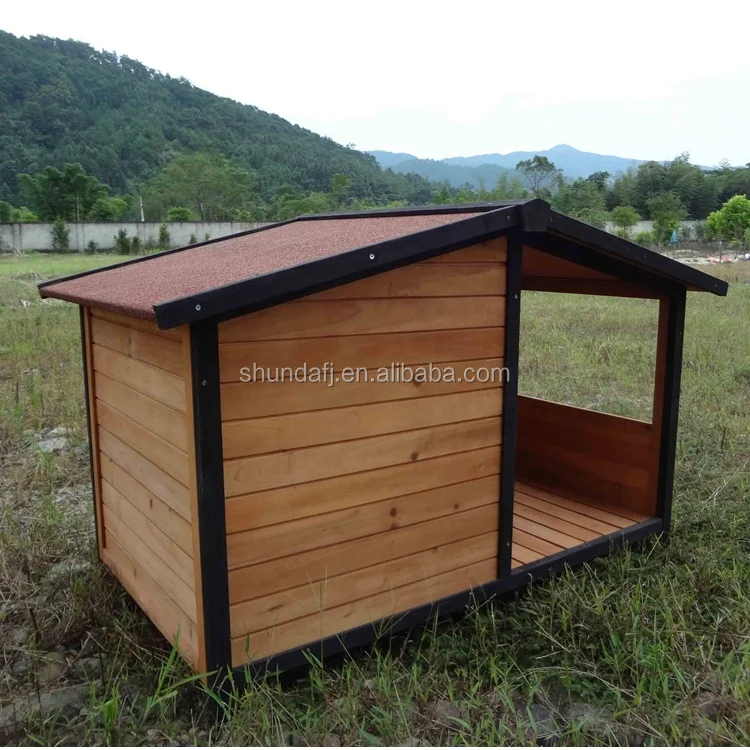 extra large dog house with porch