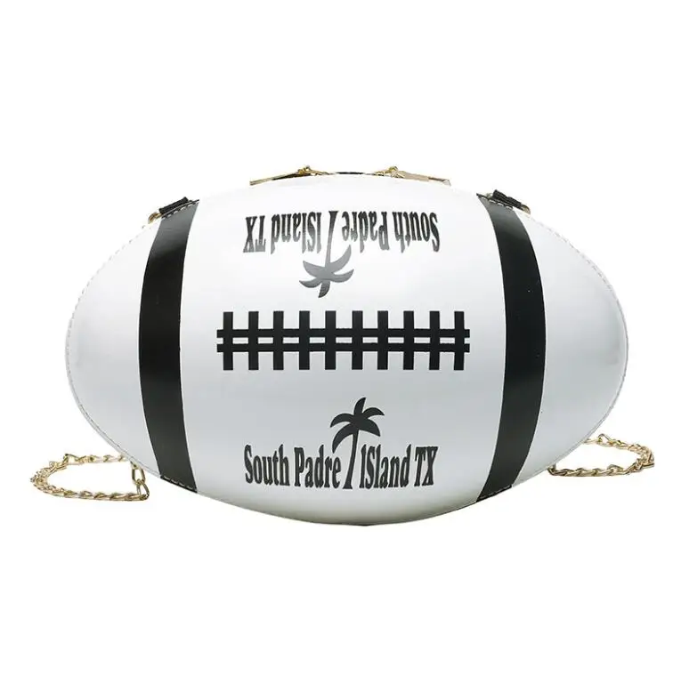 

2020 Rugby Pink Shoulder Ball Bag Women's Leather Messenger Bag Women Summer Handbag New Female Bag, As pictures