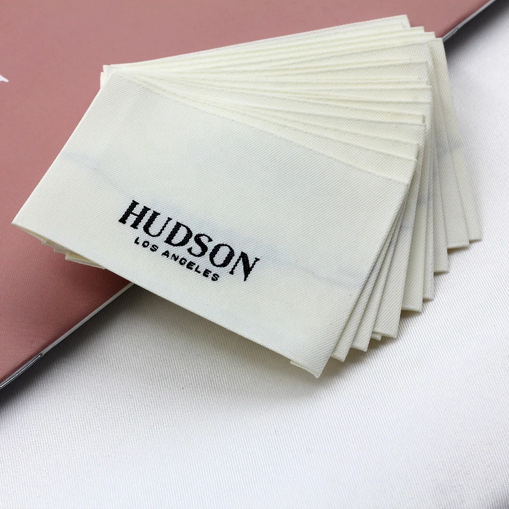 

Smooth Customized logo printed Clothes Labels Woven Labels And Tags